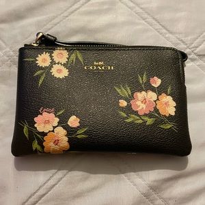 Coach flower wrist pouch